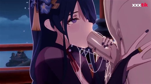 Embarrassed of a job well done HENTAI_GIF# #Animation,Big Dick,Blowjob