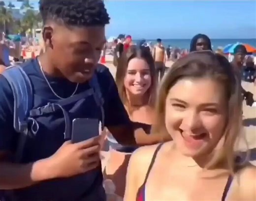 She would never let a whiteboi like you slap and grab her ass like that, beta loser