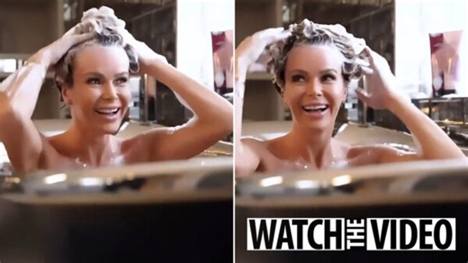 Amanda Holden strips off to share bath video as she washes her hair