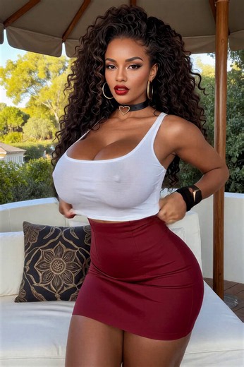 Massive chocolate tits free-falling as she lifts her top - that soft heavy bounce was made to hypnotize... How hard did you get? 🥵👉 https://t.co/9d8mlWSwOv 👈#PlayboxAI #ThickEbony #EbonyGoddess