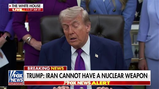 President Trump: "It's a very simple plan. Iran cannot have a nuclear weapon and they won't have a nuclear weapon."