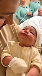 1.8M views · 81K reactions | Moments After Birth, Inside a Quiet Hospital Room Filled With Soft Light and Calm Breathing, a Father Gently Held His Newborn Close While the Mother Watched From the Bed With a Tired Smile—Then Suddenly, in the Stillness of That Sacred Moment, the Baby’s Tiny Lips Began to Move Clearly, Calling a Soft, Gentle Adhan in His Own Innocent Voice, Leaving Everyone Present Frozen in Emotion and Wonder | Kannywoodstyle | Facebook