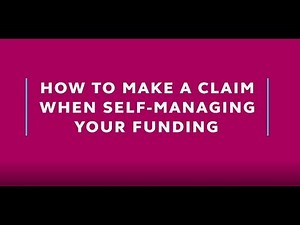 How to make a claim when self managing NDIS funding