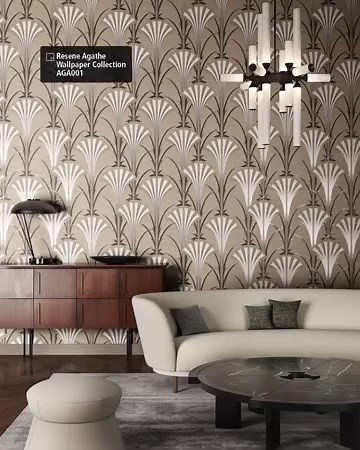 The Resene Agathe Wallpaper Collection is all about optimism and colour explosions, with an exotic touch. This collection inspired by the 1920s brings together an eclectic style, with a positive look to the future, combining different styles and art movements. See more of it here >> https://tinyurl.com/5hcywukh | Resene