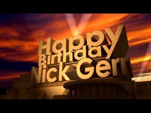 Happy Birthday Nick Gerr