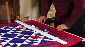 Amazon.com: RRD Amish Made Quilt Rack Wall Mount - Rustic Tapestry Hangers for Rugs, Tapestries & More - Maple Wood, White Paint, 54' Long : Home & Kitchen