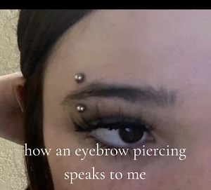 Como um piercing na sobrancelha fala comigo