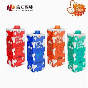 [Hot Item] Heli Custom Beverage Cardboard Paper Box for Liquid Food Packaging
