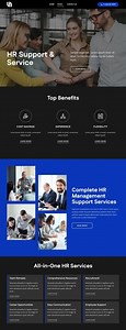 HR support and service - HTML Template by Nicepage