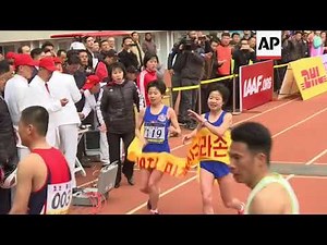 Runners take part in annual Pyongyang marathon