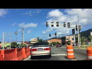 Driving tour through saint Thomas Virgin Islands.