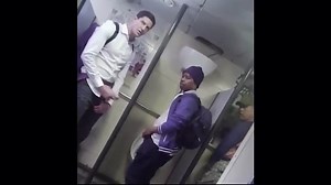 Huge dick at public restroom area