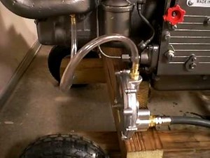 Demonstrate natural gas injection with zero governor.