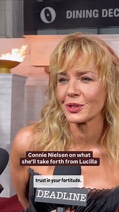 10K views · 51 reactions | Connie Nielsen on what her ‘Gladiator’ character Lucilla has taught her | #GladiatorII U.S. premiere | Deadline Hollywood | Facebook