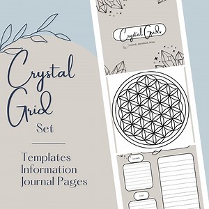 Crystal Grid Templates 20 Printable Crystal Grid Templates |sacred Geometry, Crystal Healing, Manifestation Ritual, Magic | PDF - Etsy Canada