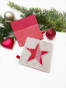 Star Coaster PDF Pattern: Reverse Applique Mug Rug Sewing (digital Download) - Etsy