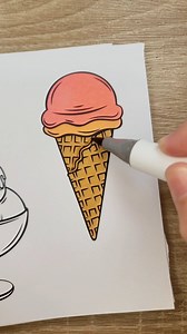 134K views · 459 reactions |  Coloring in an ice cream cone. 殺 Page from the "Just Food" coloring book by Julianne Colors  #satisfyingvideos #relaxingvideos #stressmanagement | Julianne Colors | Facebook