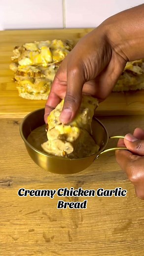 Creamy Chicken Garlic Bread Recipe | Easy Homemade Bread