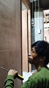 137K views · 1.7K reactions | Para madali ang Pag butas sa kabitan Ng door knob #tutorial #BuhayConstructionWorker | Bobong Viovicente | Facebook