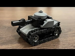 How to Build a LEGO Mini Tank (Tutorial)