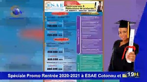Vous suivez la grande édition du journal télévisé de ce *VENDREDI 23 OCTOBRE 2020 sur ESAE TV* 🌍🇧🇯 *PRESENTATION : BILLIE LAÏBI* 🌍🇧🇯 *COORDONNATEUR EDITORIAL : Abd'el Khader ACHIROU* 👉👉 Cliquez sur les liens suivants ➡️ https://youtu.be/BV_RLQTC7q0 ➡️ https://fb.watch/1i-xWxq0XB/ *LES GRANDES LIGNES* : 🌍🇧🇯 *ÉCONOMIE* : Le Bénin obtient 22 milliards FCFA sur le marché financier de l’UMOA au terme d’une émission d’obligations assimilables du Trésor. 🌍🇧🇯 *AMÉNAGEMENT DU CADRE DE VIE* 