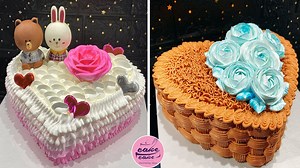1K views · 28 reactions | My Favorite Heart Cake Decorating Idea | So Yummy Heart Cake For Valentine’s Day | Cakes Stepbystep | Facebook