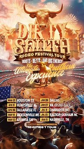 SADDLE UP, THE SOUTH IS OUTSIDE ALL 2025 🤠🔥 Boots on. Belt buckles shining. Big energy ONLY. We’re bringing the Dirty South Rodeo Festival Tour to 10 CITIES — and every stop is a MOVIE 🎬🔥 📍Houston → ATL → Dallas → Charlotte → RDU → Nashville & more 🎟 Tickets live now at DirtySouthRodeo.us 💥 VENDORS WANTED: Over 4,000 vendors applied last year, and spots are already filling FAST. Food, merch, boutiques, services — all vibes welcome. Apply online TODAY to lock in your city. 🤝🔥 🐎 TRAIL RI