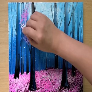 Painting a Fairy Deer Forest / Acrylic Painting Technique / Drawing a Deer | Simple ART