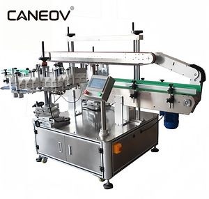[Hot Item] Vertical Double Side Round Bottle Labeling Machine, Jar Shampoo Self-Adhesive Labeling Machine