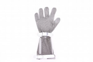 [Hot Item] Butcher Stainless Steel Razor Wire Mesh Chain Mail Enforced Cut Resistant Gloves Cut Proof Working Protection Gloves