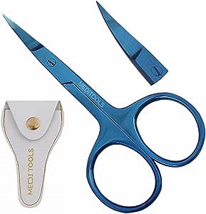 Nail Scissors Curved, Cuticle Scissors, Trimming Scissors, Professional, INOX Stainless Steel, Manicure, Beard Scissors, Moustache, Eyebrow Scissors, Eyelash, Beauty, Multi-Purpose, Premium Quality