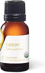 Aromatics International Premium Organic Yarrow Essential Oil 18ml | 100% Pure Essential Oil for Diffusion & Aromatherapy