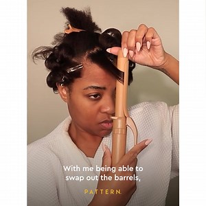 NEW DROP: Interchangeable Curling Iron with Storage Bag Heat-Protective Glove! It's time to switch it up & unleash the possibilities of your hair. | PATTERN