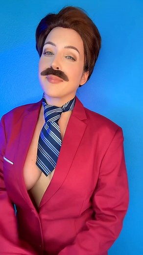 Nicole Marie Jean on Instagram: "You stay classy, San Diego Cosplay is Ron Burgundy from the movie Anchorman #comedyskit #comedyskits"