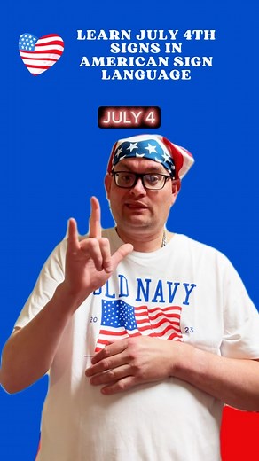 Learn July 4th related signs from a Deaf ASL Professor 🇺🇸 🧨 🎆 🎇 #deafculture #signlanguage #asl #deafcommunity #deafpride #4thofjuly #independenceday #july4 #deaf #fourthofjuly #happy4th #july4th #yeahthatgreenville #happy4thofjuly #language #happyfourth #julyfourth #americansignlanguage #learninglanguages #learnlanguage #signing #deafandproud #deafawareness #fyp #instagood #discover #trending #viral #foryourpage #foryou | Jason Hurdich, Certified Deaf Interpreter- Personal Page
