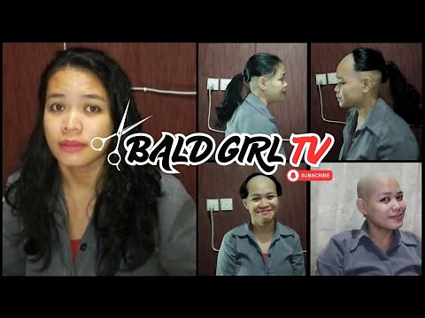 [Full Video✂️] - From Gorgeous Hair to Completely Bald | Headshave Girl | Bald Girl TV