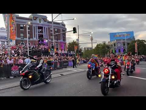 Dykes on Bikes at Sydney Mardi Gras 2020