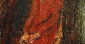 Jeune Femme en rouge de Chaïm Soutine - Reproduction d'art haut de gamme