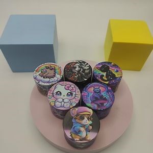 [Hot Item] Logo Print Custom Aluminum Grinder Zinc Alloy Smoking Accessories Dry Herb Grinder