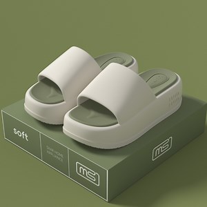[Hot Item] Stylish Women's EVA Flip-Flops - Non-Slip, Thick Sole Comfort