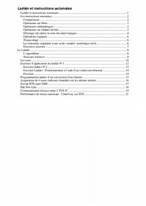 Temporisation En Langage Ladder Pl7 2 - Notice & Manuel PDF