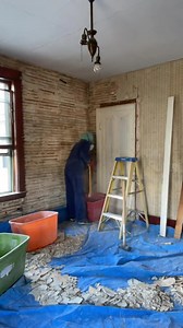 6.8K views · 332 reactions | Back to our regularly scheduled plaster removal content ‍♀️ #renovation #oldhouse #demolition #plaster #removal | ELM DIY | Facebook