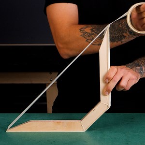 Satisfying Folding Door in Plywood Cabinet Thanks for watching! Please be aware that this video is for entertainment purposes and the techniques shown should not be attempted at home! | Crafty Panda How