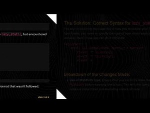 How to Properly Declare a lazy_static Instance of a Custom Struct in Rust