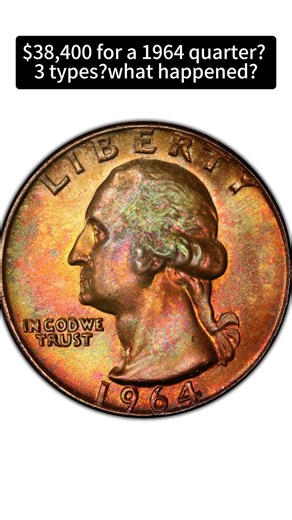$38,400 for a 1964 quarter? 3 types? What happened……? #coins #quarter #coincollecting | HeritCoin