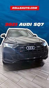 2021 Audi SQ7 4.0T quattro - a black V8-powered beast  Powerful...