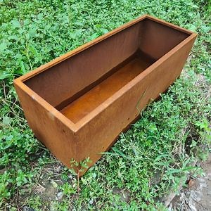 [Hot Item] Large Planters Rectangular Planter Box Metal Flower Pot Outdoor