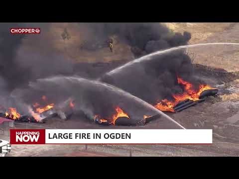 LIVE: Large fire seen from Ogden
