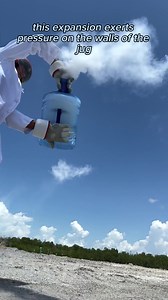 Full Video: Who knew a 5-gallon jug could become a rocket? 🤯 #ScienceMagic #NitroFlipExplosion #UpUpAndAway #LiquidNitrogen #LN2 #LN2Rocket | Chemical Kim