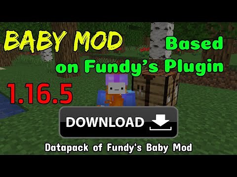 How to install Baby Mod Datapack based on Fundy's Plugin | Minecraft Java Edition